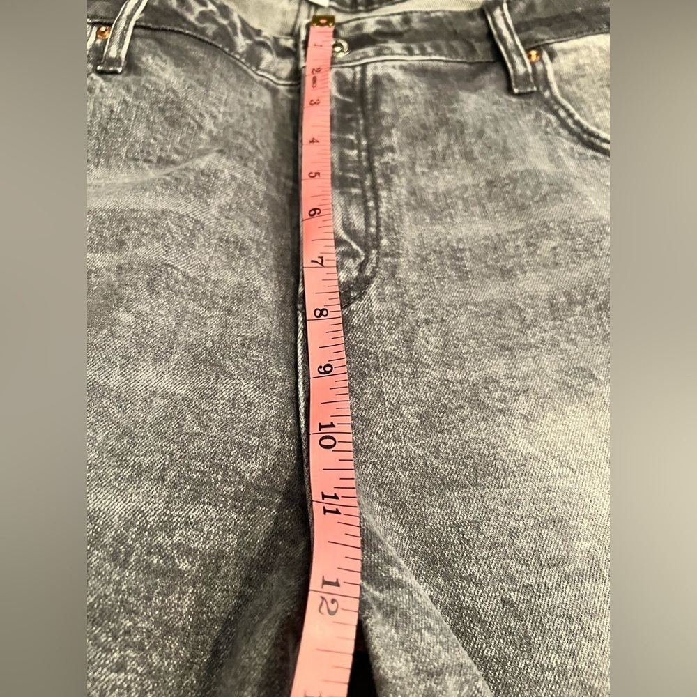 JUICY COUTURE Venice Faded Wash Whiskered Jeans, Size 16W GREY MARBLE WASH - Picture 4 of 11